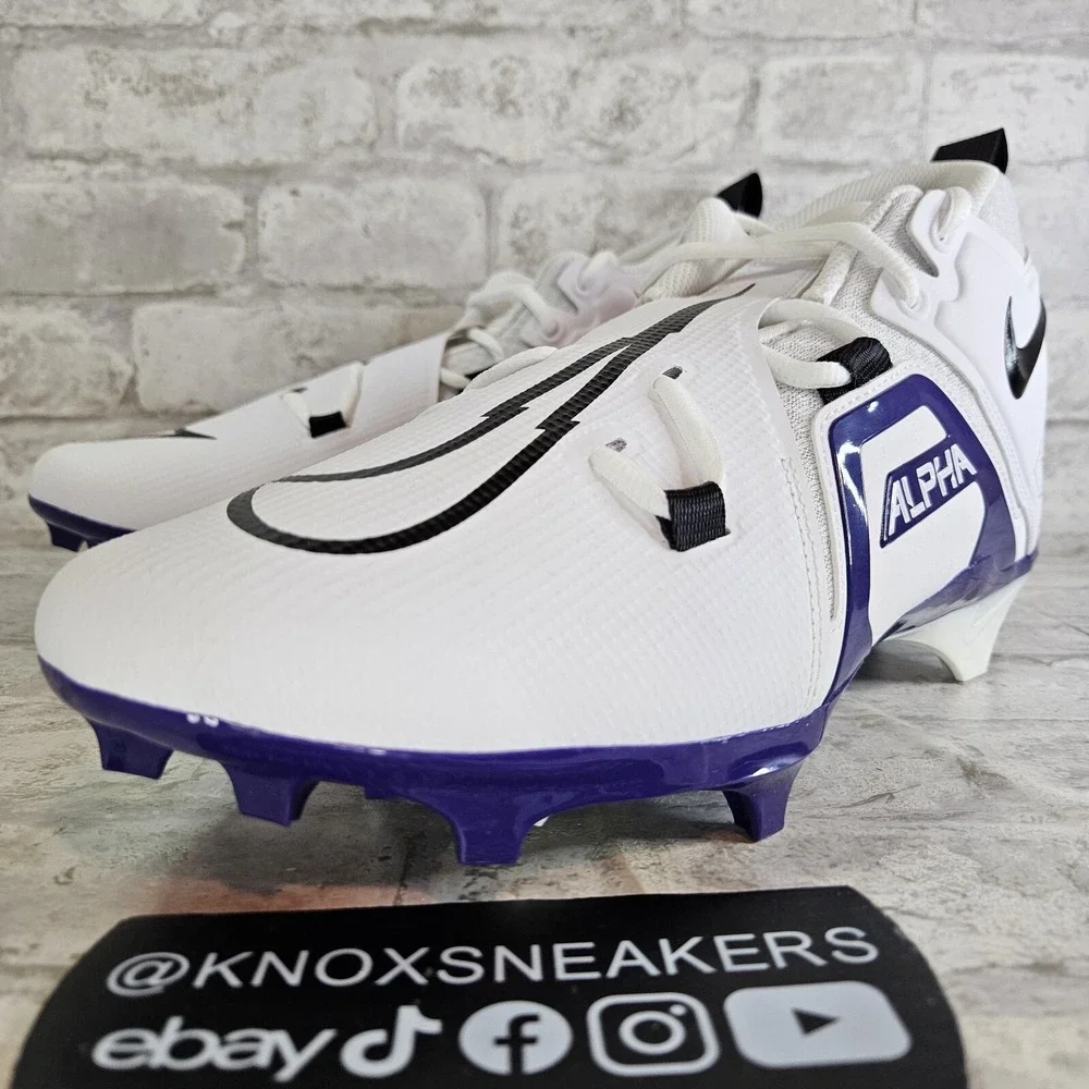Nike Alpha Menace Pro 3 P TD White New Orchid Purple DM1788 108 Men's Size 12